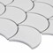 Ackland Silica White Scale 10 in. x 13 in. Glossy Porcelain Mosaic Floor and Wall Tile, 15PK AKM-P-SIWH3X3SCG-CA - alternate 2